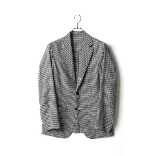 AOYAMA 【洋服の青山】ジャケット メンズ 長袖 ギンガムチェック 黒