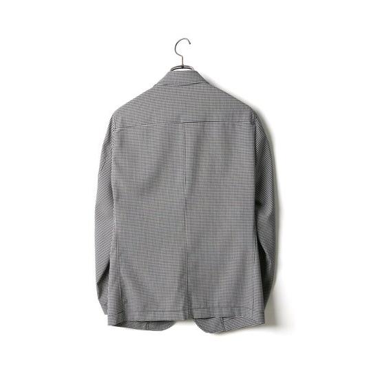 AOYAMA 【洋服の青山】ジャケット メンズ 長袖 ギンガムチェック 黒