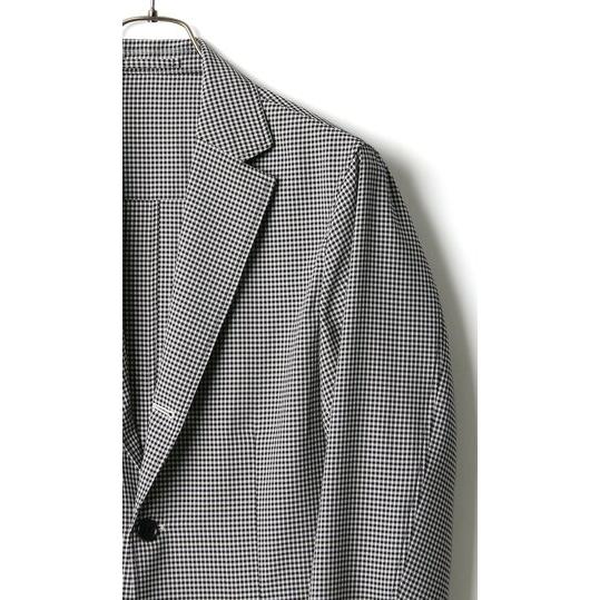 AOYAMA 【洋服の青山】ジャケット メンズ 長袖 ギンガムチェック 黒