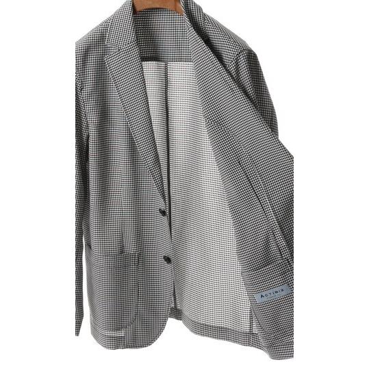 AOYAMA 【洋服の青山】ジャケット メンズ 長袖 ギンガムチェック 黒