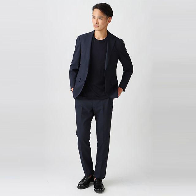 【値下げしました】BEAUTY&YOUTH ネイビー スーツ AOYAMA 【洋服の青山】春夏 ブルー スタイリッシュジャケット