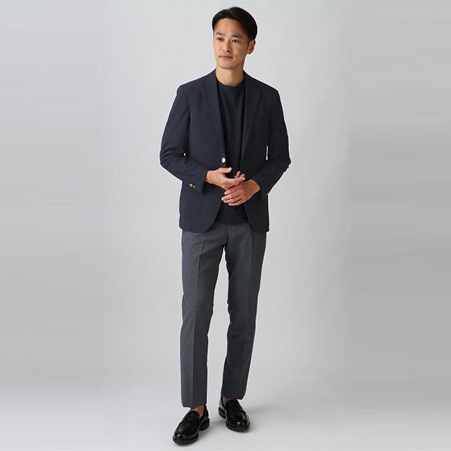 AOYAMA 【洋服の青山】ブレザー メンズ 春夏用 ネイビー 紺 洗える
