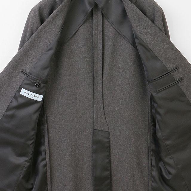 ★AOYAMA ダークグレー スーツ セットアップ AB4★高級 ゼロプレッシャースーツ【ジャケット】【セットアップ着用可】 (AJ040