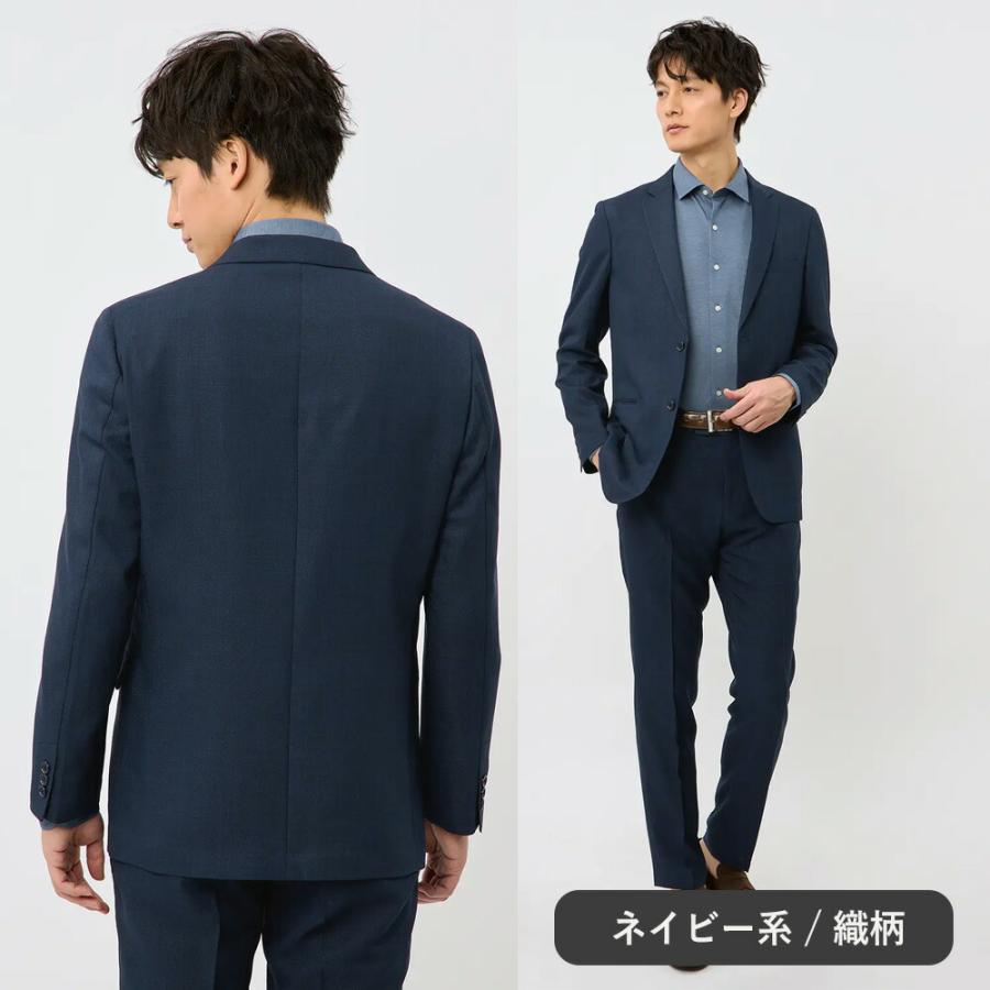 【新品未使用】涼しい スーツ A5 ネイビー セットアップ 春夏用 新品未使用】涼しい スーツ A5 ネイビー セットアップ 春夏用
