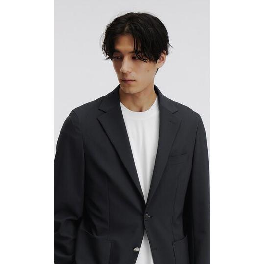 AOYAMA 【洋服の青山】縦横ストレッチ 洗える メタルボタンブレザー