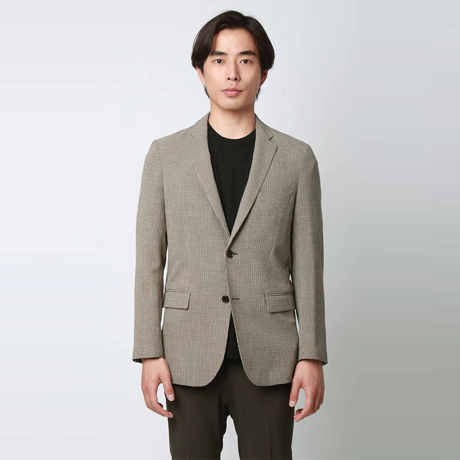 AOYAMA 【洋服の青山】涼しい シャンブレージャケット スタイリッシュ