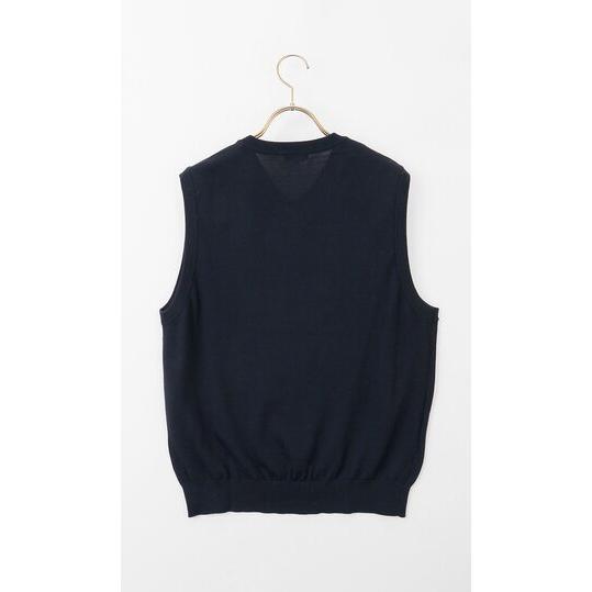 AOYAMA 【洋服の青山】毛玉になりにくい ウール100% Vネックニット