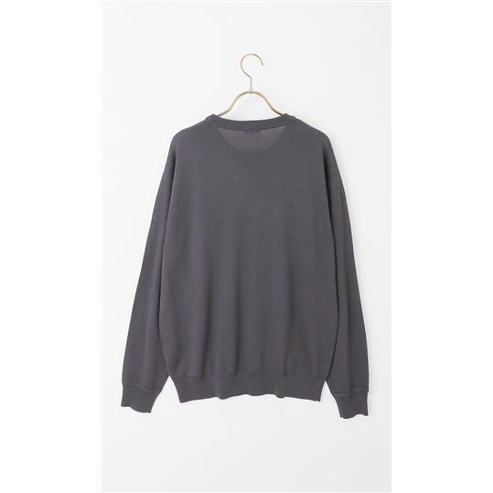 AOYAMA 【洋服の青山】洗える ニット メンズ 秋冬用 グレー 灰色