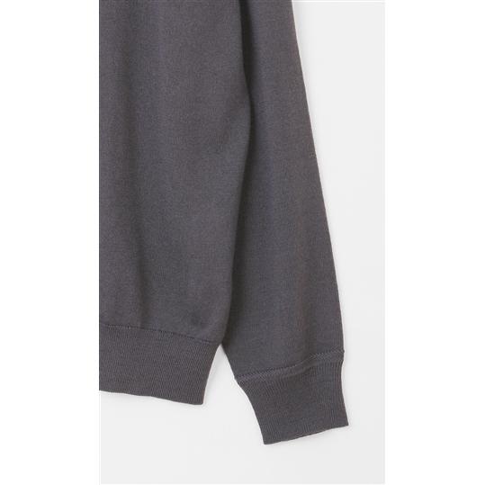 AOYAMA 【洋服の青山】洗える ニット メンズ 秋冬用 グレー 灰色