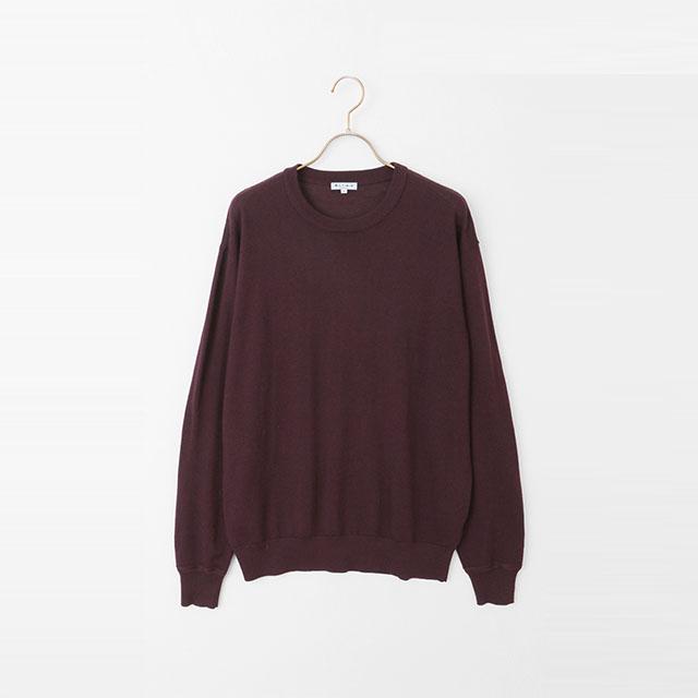 AOYAMA 【洋服の青山】洗える ニット メンズ 秋冬用 ワイン エンジ