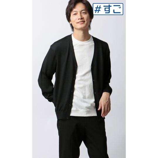 AOYAMA 【洋服の青山】ウール100% 毛玉になりにくい カーディガン