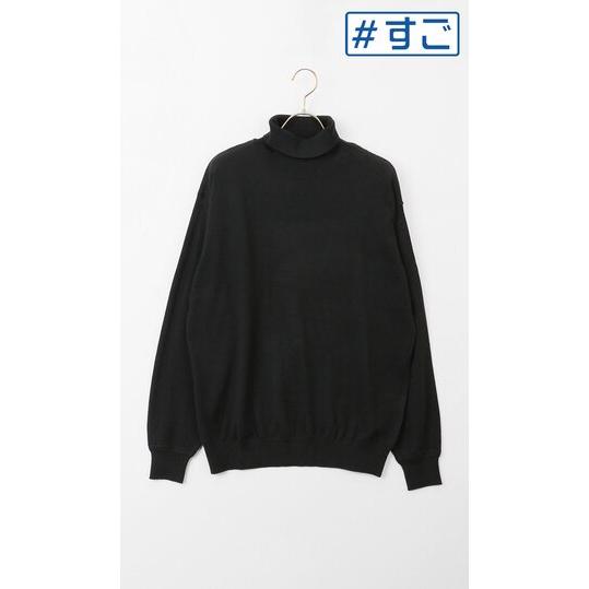 AOYAMA 【洋服の青山】毛玉になりにくい ウール100% タートルネック