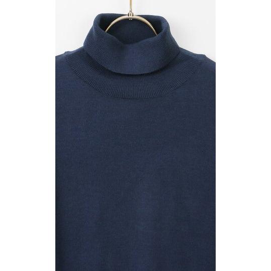 AOYAMA 【洋服の青山】毛玉になりにくい ウール100% タートルネック