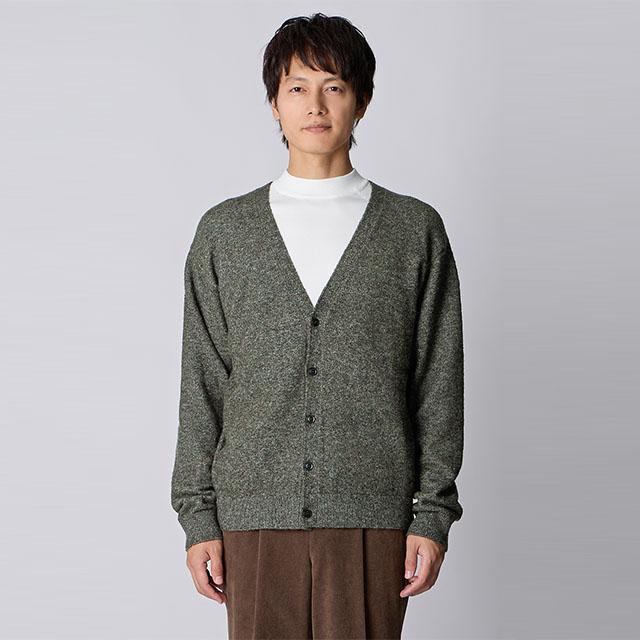 AOYAMA 【洋服の青山】Vネックカーディガン ブークレヤーン メンズ