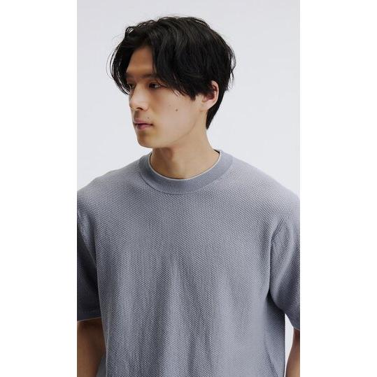 美品　ヨシエイナバ　手編み　鹿子網　サマーニット　ダークネイビー　ボートネック 美品 ヨシエイナバ 手編み 鹿子網 サマーニット ダークネイビー