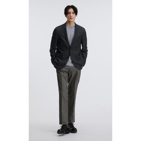 AOYAMA 【洋服の青山】鹿の子編み サマーニット 洗える 半袖 メンズ 春
