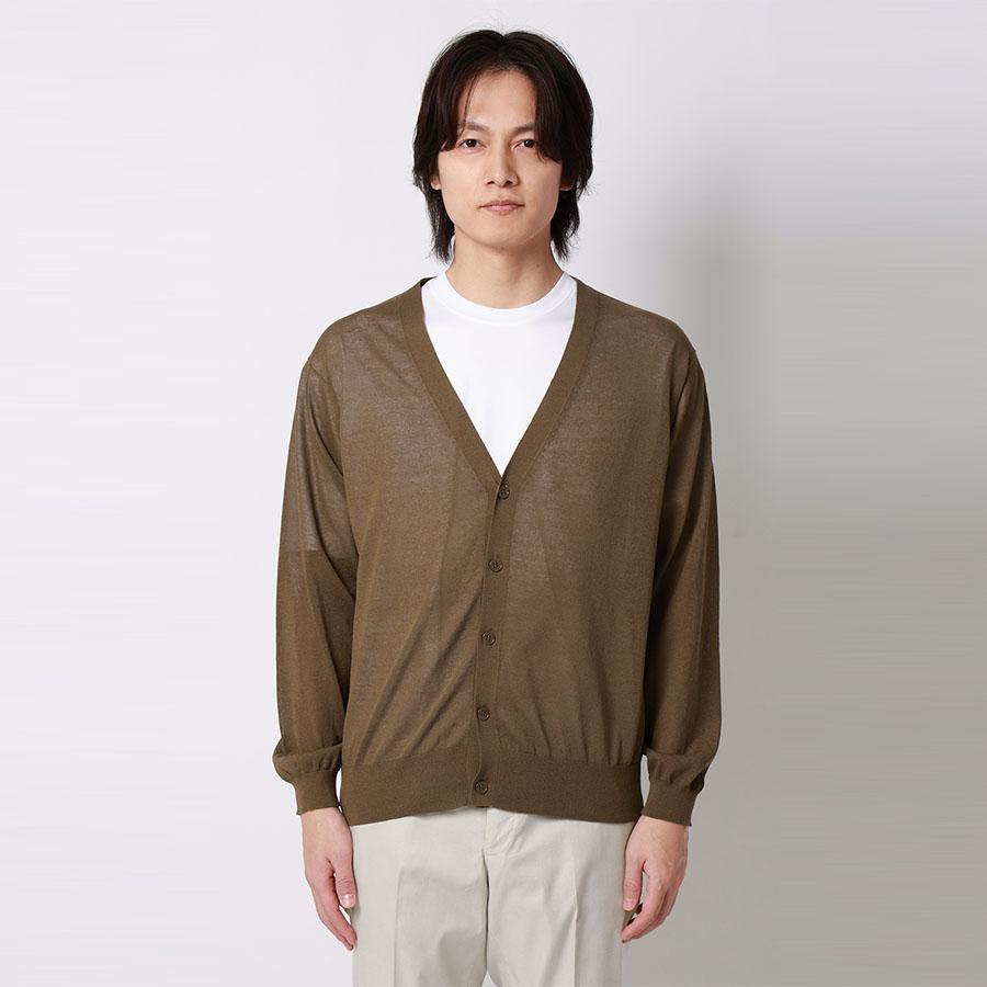 AOYAMA 【洋服の青山】接触冷感 さらさら ニットカーディガン メンズ