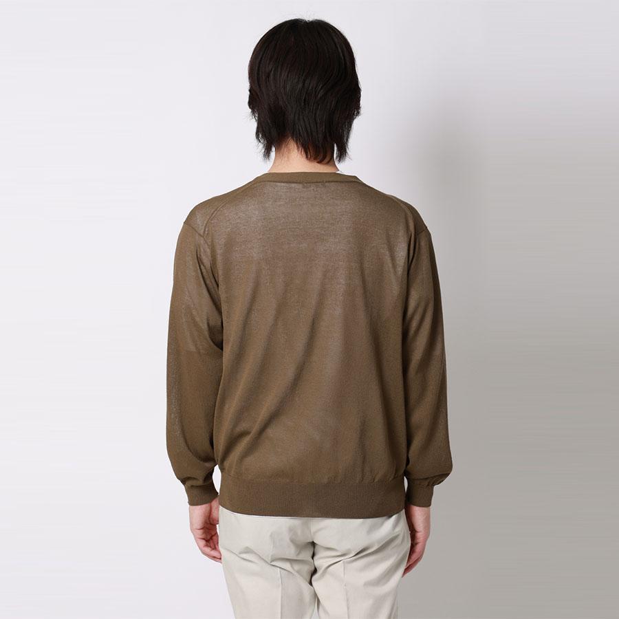 AOYAMA 【洋服の青山】接触冷感 さらさら ニットカーディガン メンズ