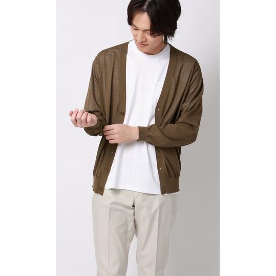 AOYAMA 【洋服の青山】接触冷感 さらさら ニットカーディガン メンズ
