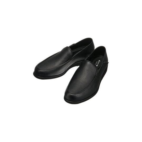 黒のローファー 合成皮革 AOYAMA 【洋服の青山】《最短当日発送》2WAY バンプローファー