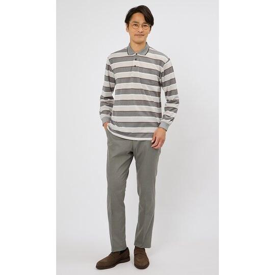 AOYAMA 【洋服の青山】涼しい スラックス メンズ スリム 春夏用 グレー