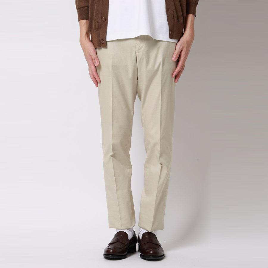 AOYAMA 【洋服の青山】S〜5L スラックス メンズ スリム 春夏 ベージュ