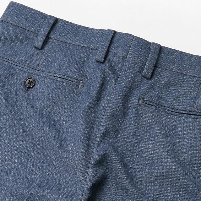 AOYAMA 【洋服の青山】裾上げ済み デニムライク スラックス メンズ