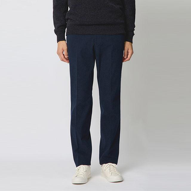 AOYAMA 【洋服の青山】コーデュロイ スラックス メンズ 秋冬 ネイビー 