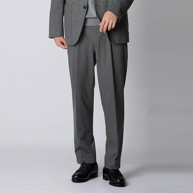 AOYAMA 【洋服の青山】裾上げ済み ルーズフィットスラックス メンズ