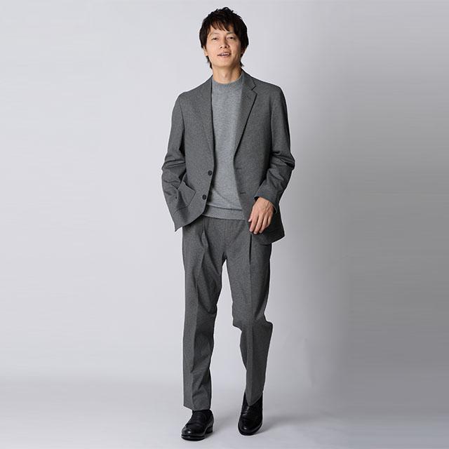 AOYAMA 【洋服の青山】裾上げ済み ルーズフィットスラックス メンズ