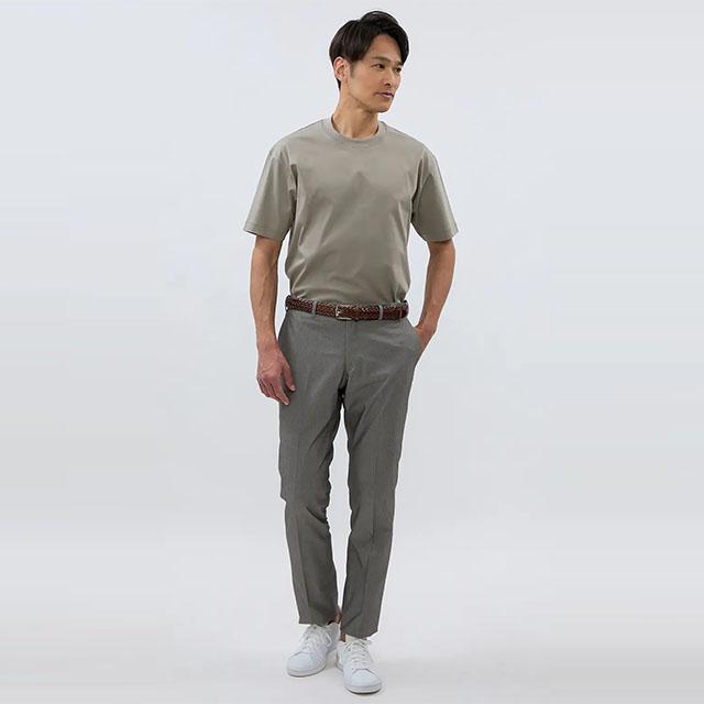 AOYAMA 【洋服の青山】スラックス メンズ スリム 春夏 グレー AOYAMA 【洋服の青山】スラックス メンズ スリム 春夏 グレー