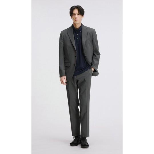 AOYAMA 【洋服の青山】乾燥機対応 スラックス メンズ スリム 春夏用