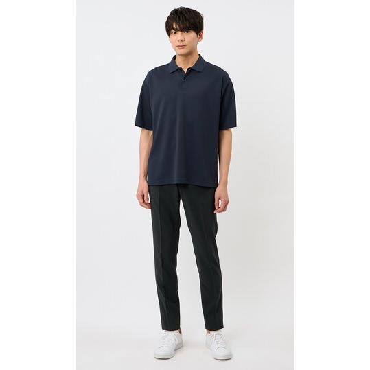 AOYAMA 【洋服の青山】スラックス メンズ スリム 春夏 ブラック 黒