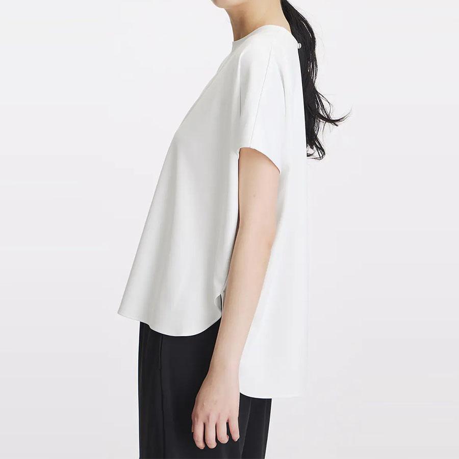 AOYAMA 【洋服の青山】盛夏 ホワイト系 透けないカットソー フレンチ