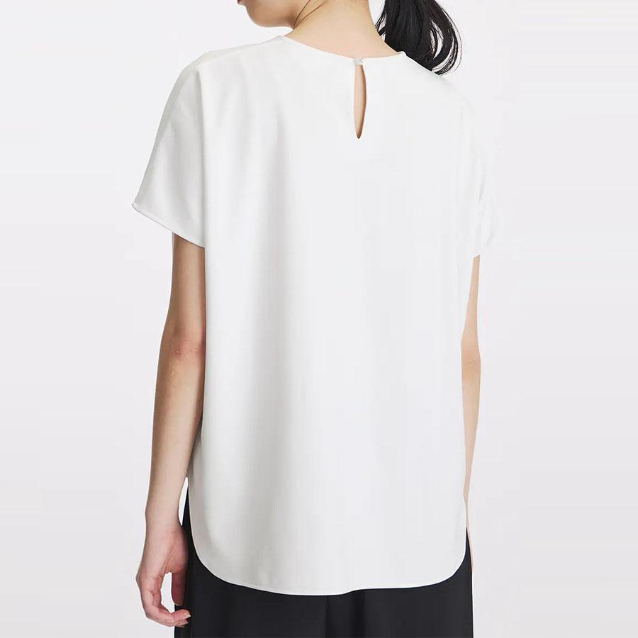 AOYAMA 【洋服の青山】盛夏 ホワイト系 透けないカットソー フレンチ