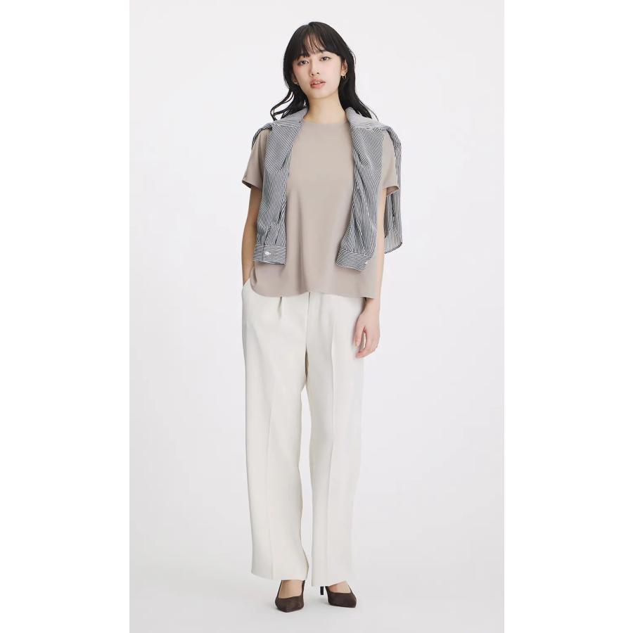 AOYAMA 【洋服の青山】盛夏 グレー系 透けないカットソー フレンチ