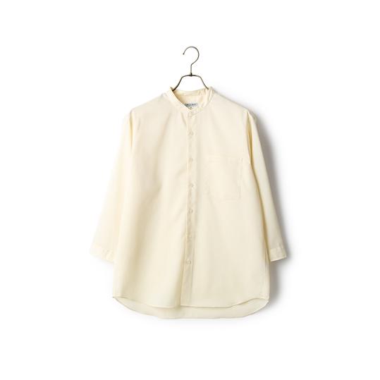 Acut 長袖 バンドカラーシャツ オーダー山シャツイエロー サイズ5 AOYAMA 【洋服の青山】バンドカラーシャツ メンズ 7分袖 オール