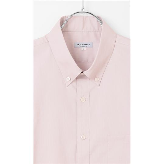 AOYAMA 【洋服の青山】 オールシーズン用 ピンク系 オックスボタン