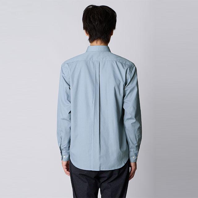 AOYAMA 【洋服の青山】カジュアルシャツ 長袖 メンズ 春夏 秋冬 ブルー