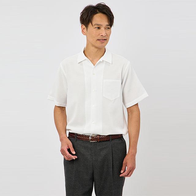 AOYAMA 【洋服の青山】涼しい シャツ 半袖 メンズ 半袖シャツ 吸汗 速