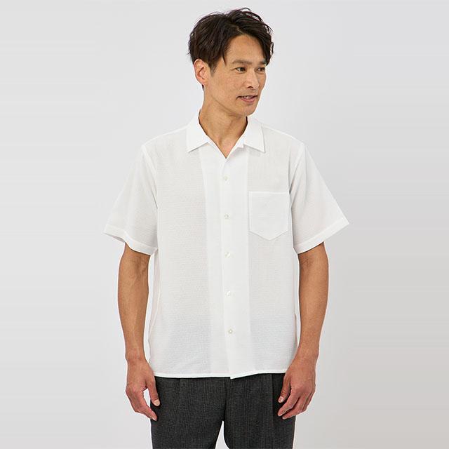 AOYAMA 【洋服の青山】涼しい シャツ 半袖 メンズ 半袖シャツ 吸汗 速