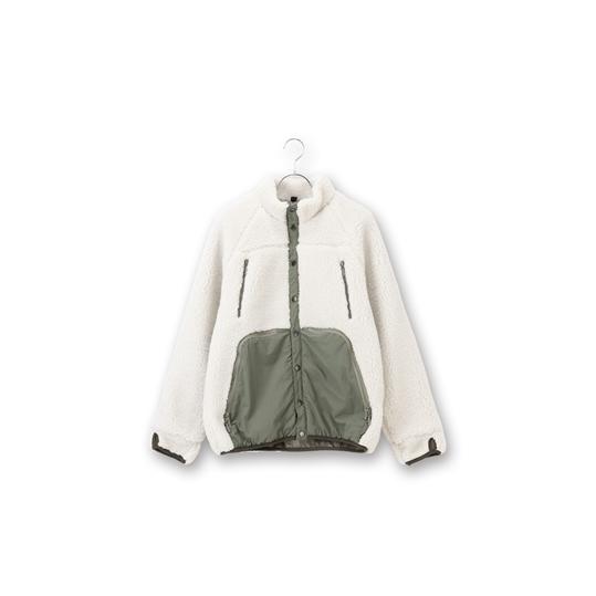 AOYAMA 【洋服の青山】秋冬 ホワイト系 多ポケットボアブルゾン REGAL 