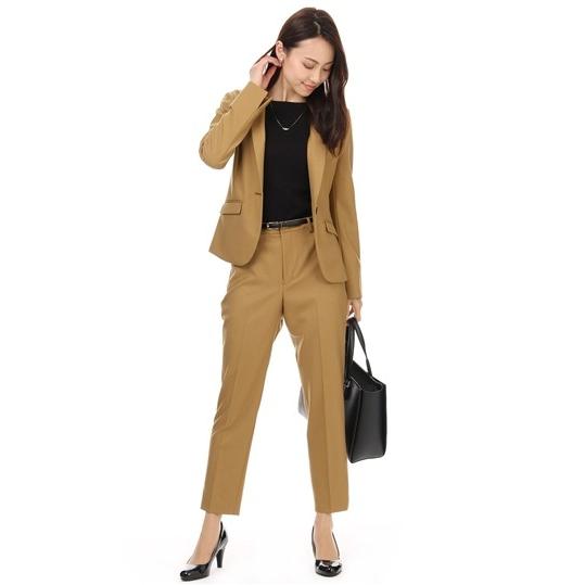 オールシーズン用 ブラウン系 セット着用可 1つボタンテーラードジャケット Anchor Woman Person S 洋服の青山plus 通販 Paypayモール