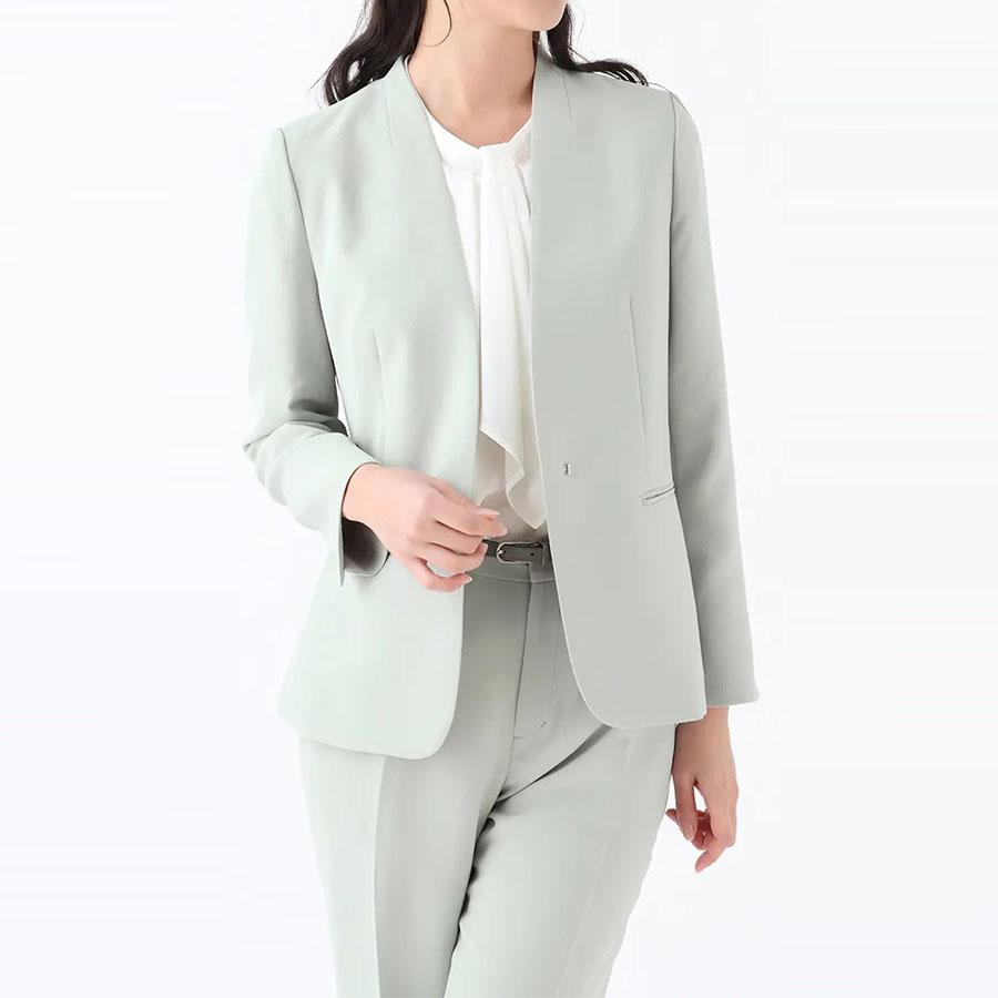 AOYAMA 【洋服の青山】5〜15号 春夏秋冬 フロントホックVカラー