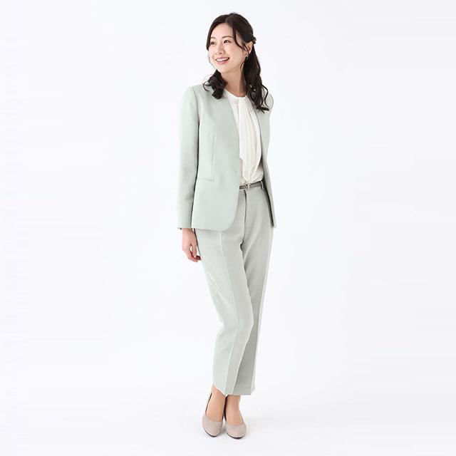 AOYAMA 【洋服の青山】5〜15号 春夏秋冬 フロントホックVカラー