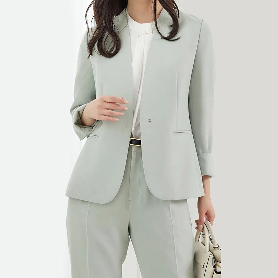 AOYAMA 【洋服の青山】5〜15号 春夏秋冬 フロントホックVカラー