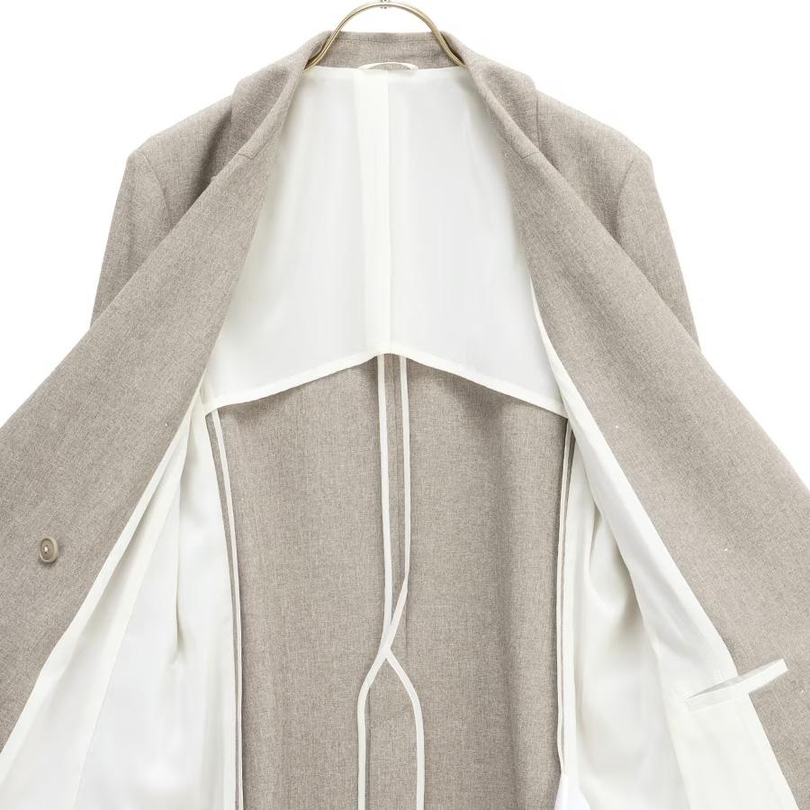 【美品】Beauty&Youth セットアップスーツ ダブル ベージュ アウトレット】UVカット ストレッチ半袖ダブルジャケット