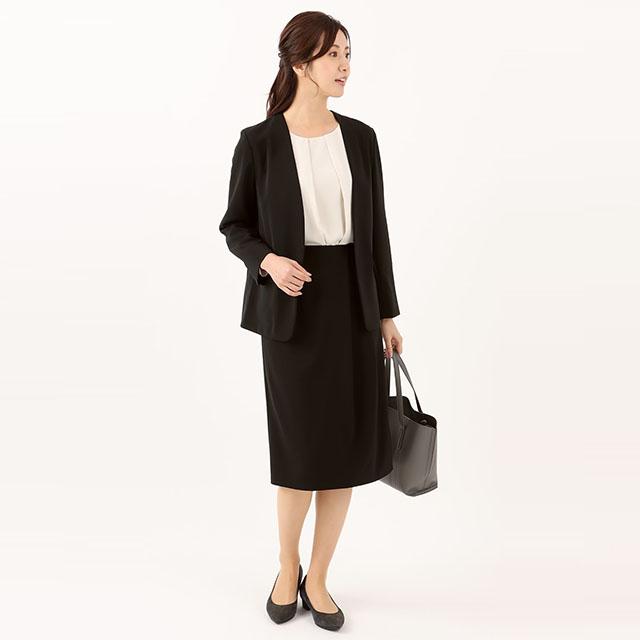 AOYAMA 【洋服の青山】 セットアップ可 フロントホック Vカラー
