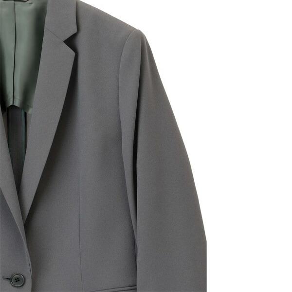 AOYAMA 【洋服の青山】レディース ジャケット グレー 灰 長袖 無地