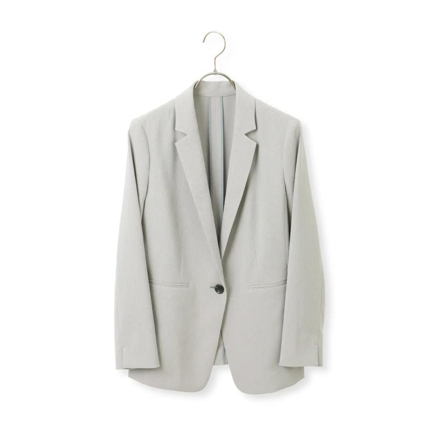 AOYAMA 【洋服の青山】盛夏 グレー系 清涼1ボタンテーラードジャケット